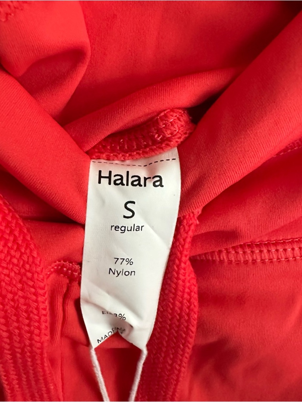 Halara SoftlyZero Plush High Waisted Joggers Red Drawstring Pocket Pants S - Picture 7 of 9